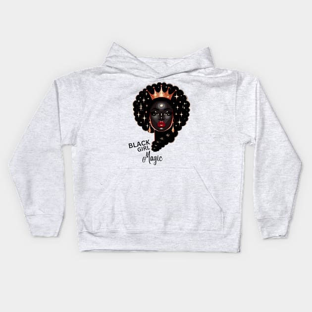 Black Girl Magic Kids Hoodie by Graceful Designs